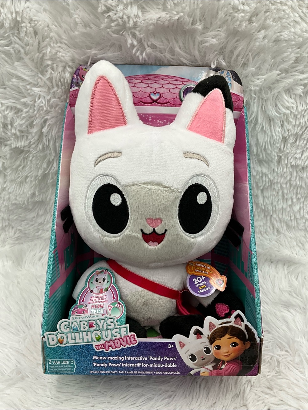 Gabby’s Dollhouse: The Movie Meow-Tech Interactive Pandy Paws Plush NEW